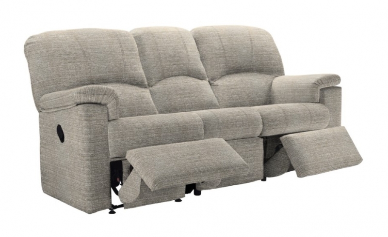 G-Plan Chloe 3 Seater Sofa with Double Manual Recliner Actions