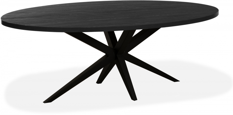 Maxfurn Montello Oval 180cm Fixed Top Dining Table (Width 102cm)