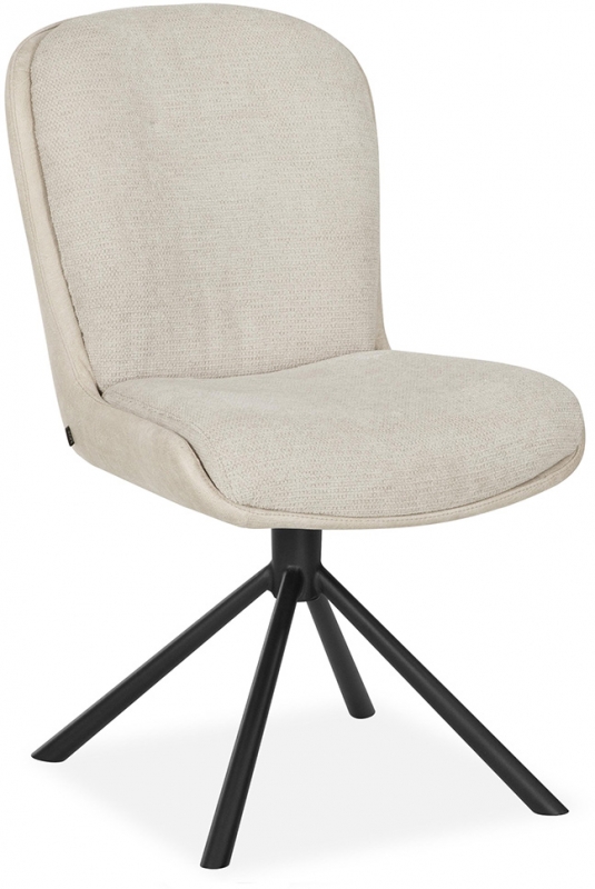 Maxfurn Tosca Pair of Fabric Swivel Dining Chairs