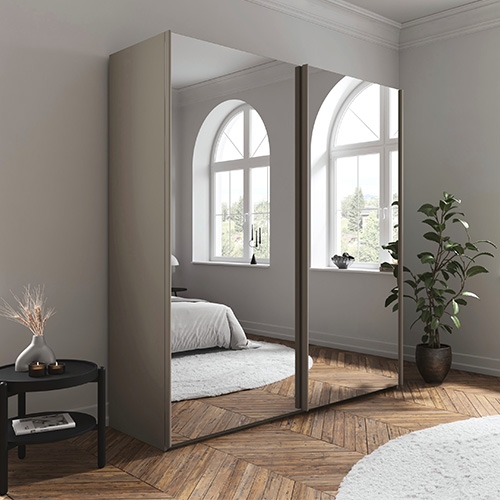 Fairway Furniture Taro 5UES Sliding 2 Door Mirror Wardrobe