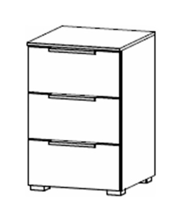 Fairway Furniture Taro 6D17 3 Drawer Bedside Table