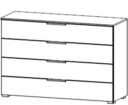 Fairway Furniture Taro 6DB8 4 Drawer Extra Wide Chest