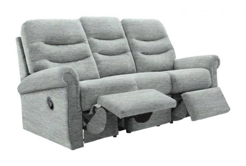 G-Plan Holmes 3 Seater Sofa with Double Manual Recliner Actions