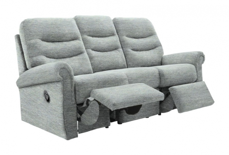 G Plan  Holmes 3 Seater Sofa with Double Manual Recliner Actions