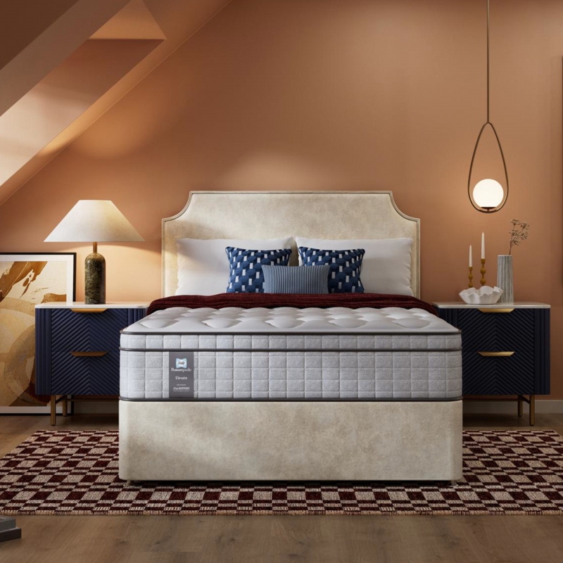 Sealy Nelson Luxury Plush 5'0 Platform Top Divan Set