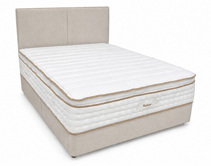 Relyon Ltd Cool Gel Latex 2400 5'0 Platform Top Divan Set - Grade A