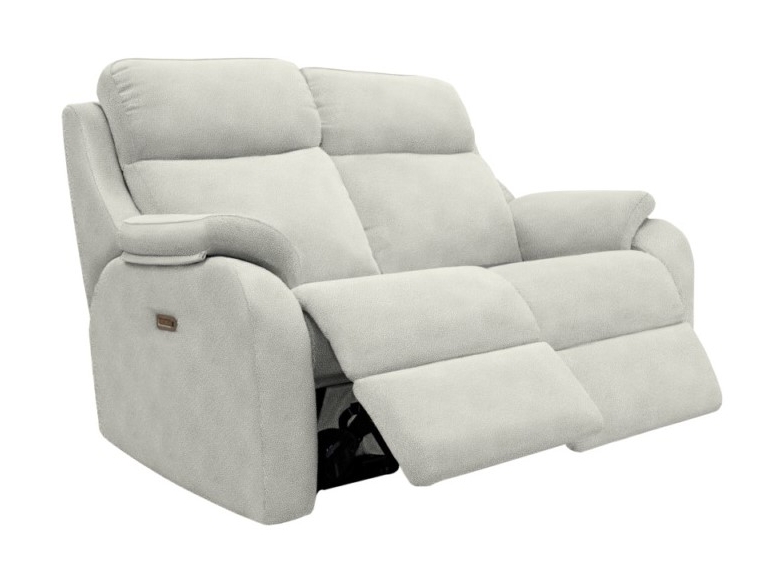 G-Plan Kingsbury 2 Seater Sofa with Double Power Recliner Actions-Power Headrest-Lumbar Support