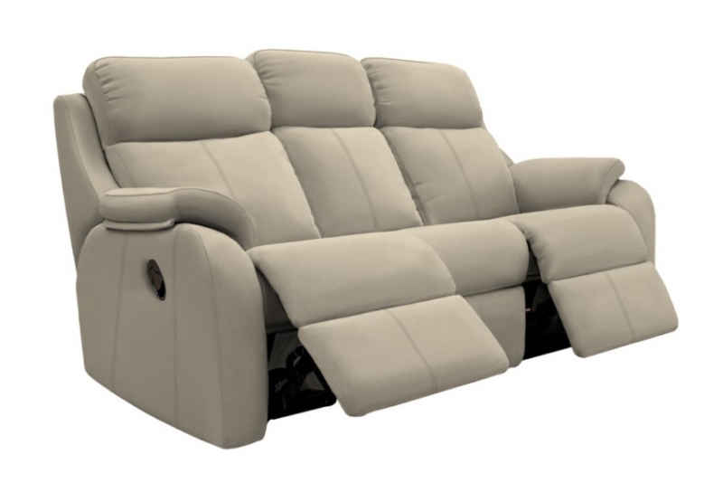 G-Plan Upholstery Kingsbury 3 Seater Sofa with Double Manual Recliner Actions