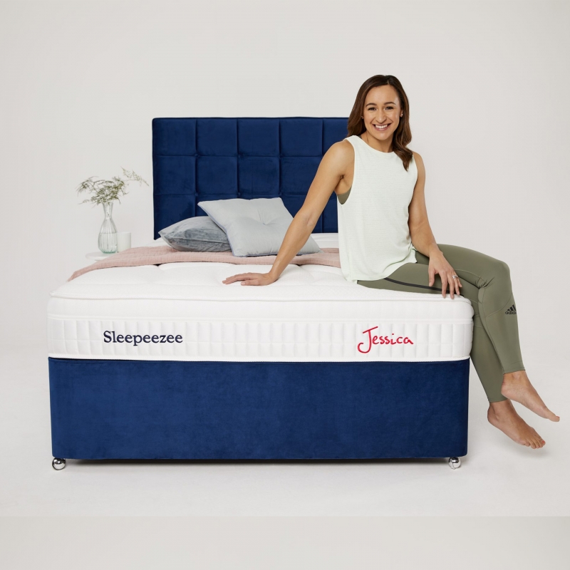 Sleepeezee Jessica 1800 4'0 Platform Top Ottoman Set