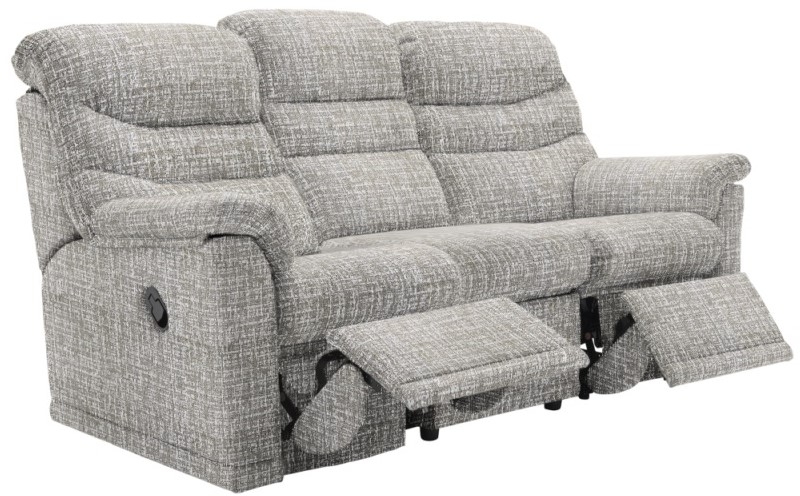 G-Plan Malvern 3 Seater Sofa with Double Manual Recliner Actions