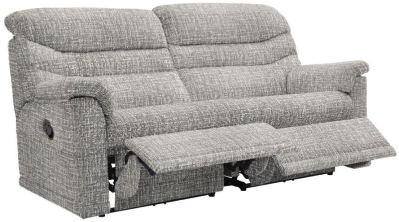 G-Plan Malvern 3 Seater Sofa with Double Manual Recliner Actions