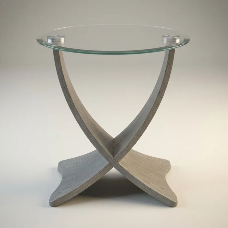 Fairway Furniture Selena Lamp Table-Grey Finish