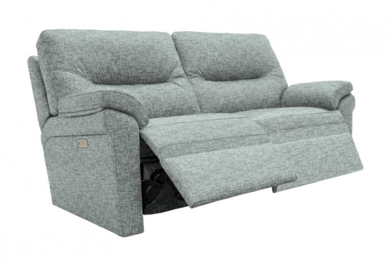 G-Plan Seattle 2.5 Seater Sofa (2 Cushion)-Double Power Recliner Actions-Touch Button with USB