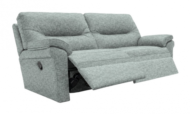 G Plan  Seattle 3 Seater Sofa (2 Cushion) with Double Manual Recliner Actions
