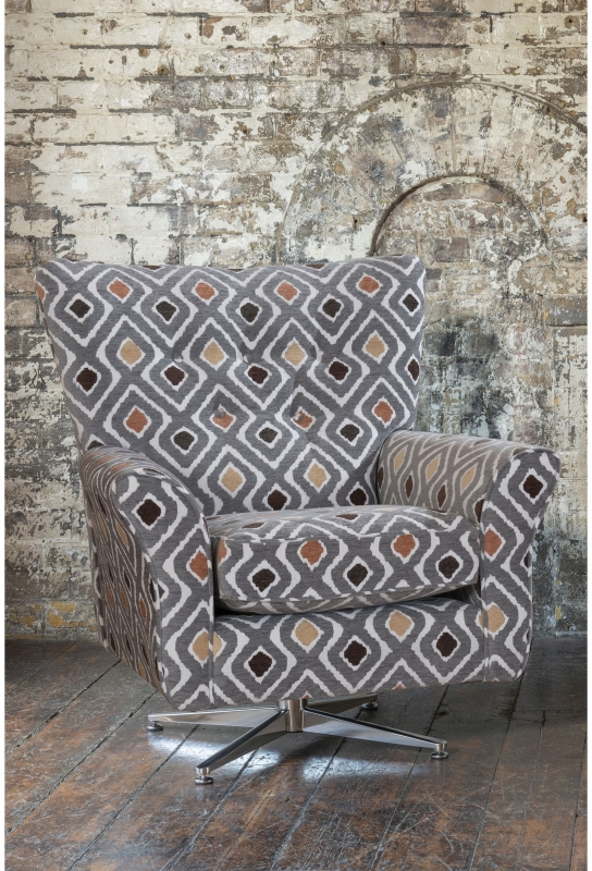 Fairway Furniture Cayman Swivel Chair - Chrome Base