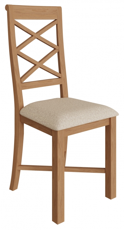 Feels Like Home Mia Dining Pair of Cross Back Dining Chairs