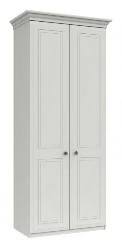 Halley Tall 2 Door Wardrobe - 2 Rails - 2 Shelves