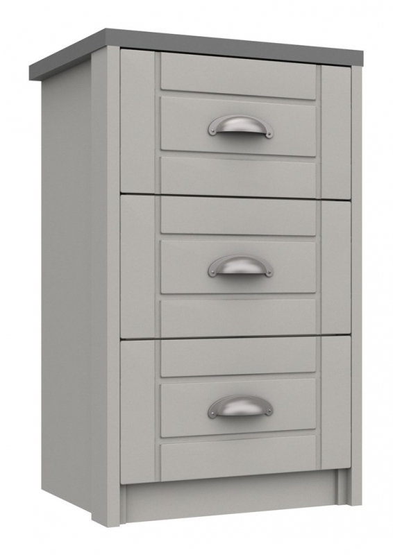 Shadow 3 Drawer Bedside Chest