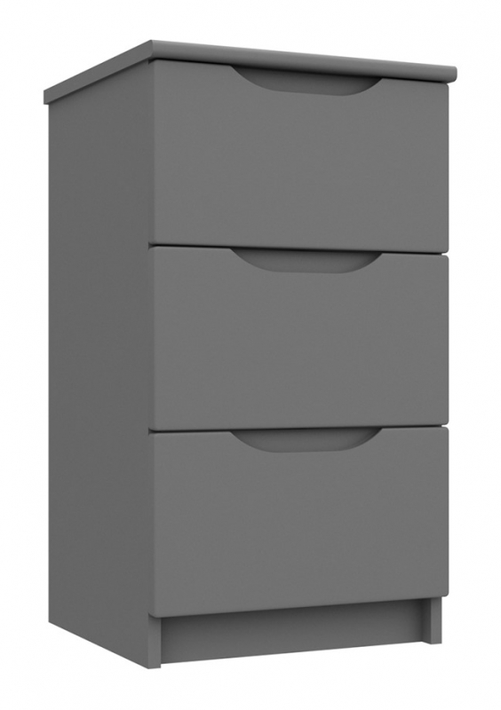 Fairway Furniture Skylar 3 Drawer Bedside Chest