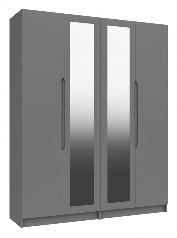 Fairway Furniture Skylar 4 Door Wardrobe with 2 Mirrors