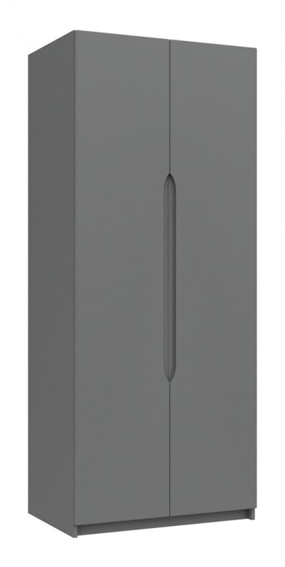Skylar Tall 2 Door Wardrobe - 2 Rails - 2 Shelves