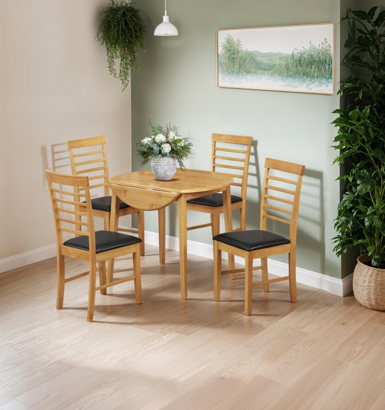 Feels Like Home Plym Round Drop Leaf Dining Table