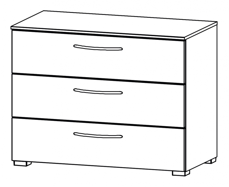 Aldono 6D37 3 Drawer Chest