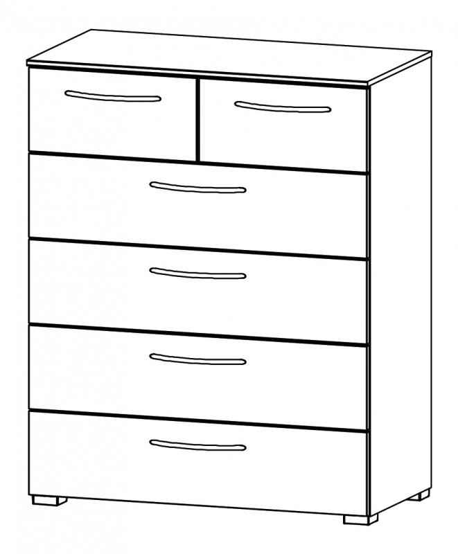 Aldono 6DB2 6 Drawer Chest