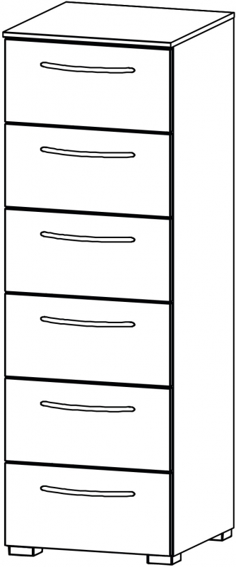 Fairway Furniture Aldono 7D11 6 Drawer Tall Chest