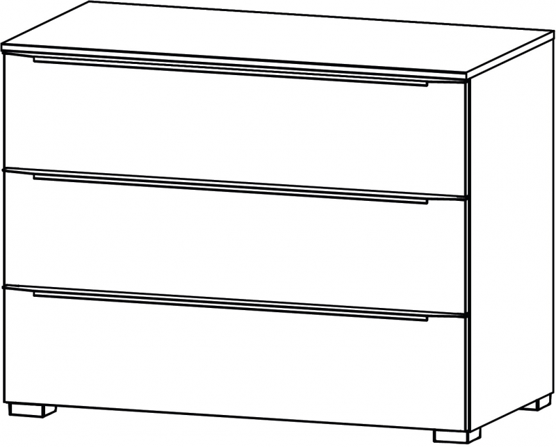 Aldono Deluxe 6D19 3 Drawer Chest