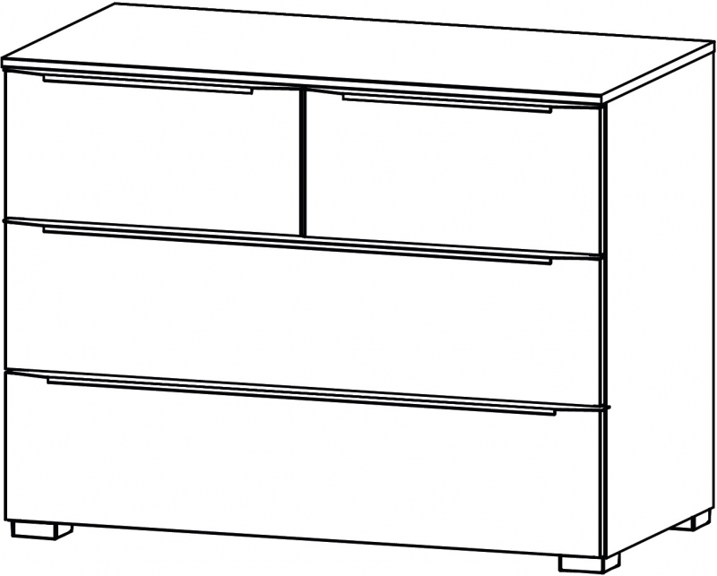 Aldono Deluxe 6D20 4 Drawer Chest