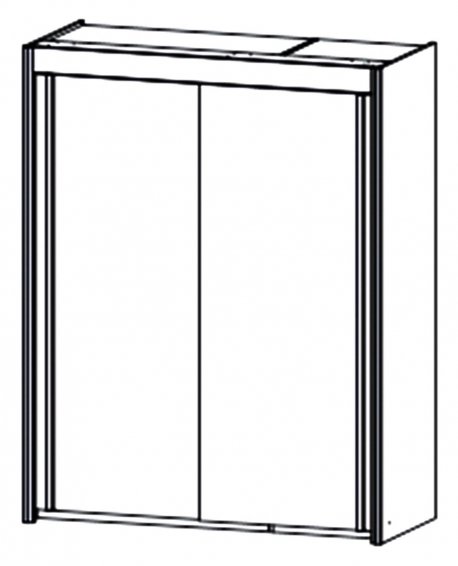 Fairway Furniture Imperial 4101 Gliding 2 Door Robe (Width 151cm)