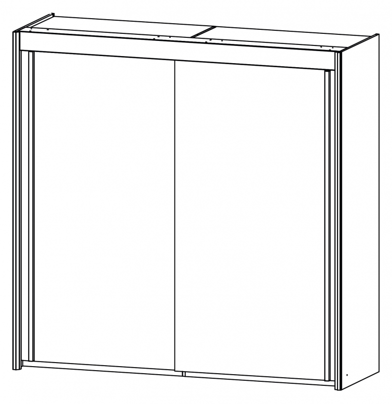 Fairway Furniture Imperial 4105 Gliding 2 Door Robe (Width 201cm)