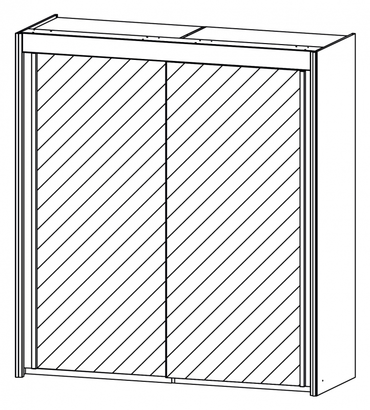 Fairway Furniture Imperial 5104 Gliding 2 Mirror Door Robe (Width 181cm)