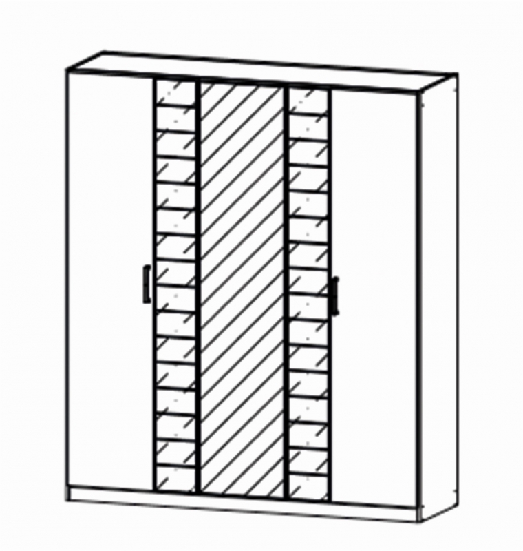 Terano 0T5C Hinged 5 Door Robe