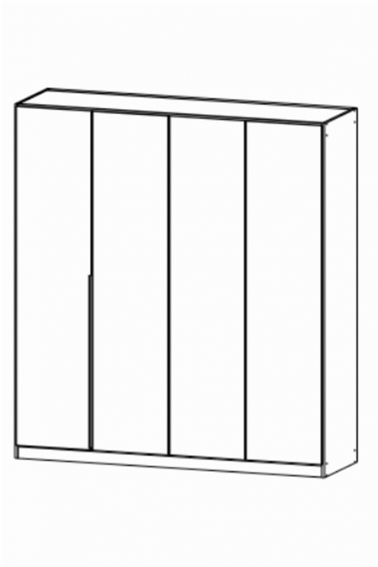 Fairway Furniture Texas 03Q7 Hinged 4 Door Robe