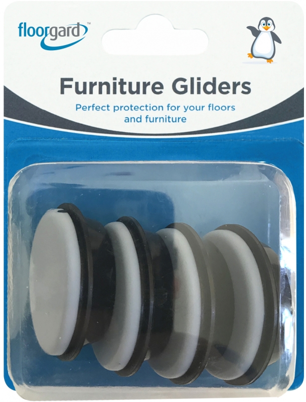 Fairway Furniture Floorgard Glide Cups - 30mm Round for recliners - Pack of 4