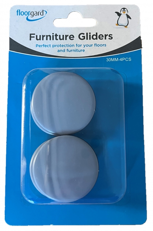 Fairway Furniture Floorgard Glides - 30mm Round - Pack of 4