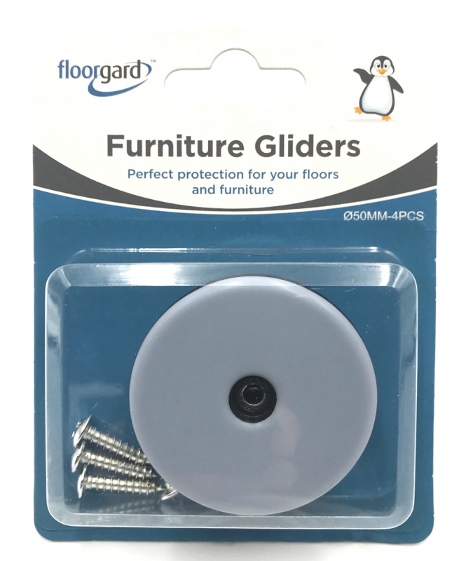 Fairway Furniture Floorgard Glides - 50mm Round - Pack of 4