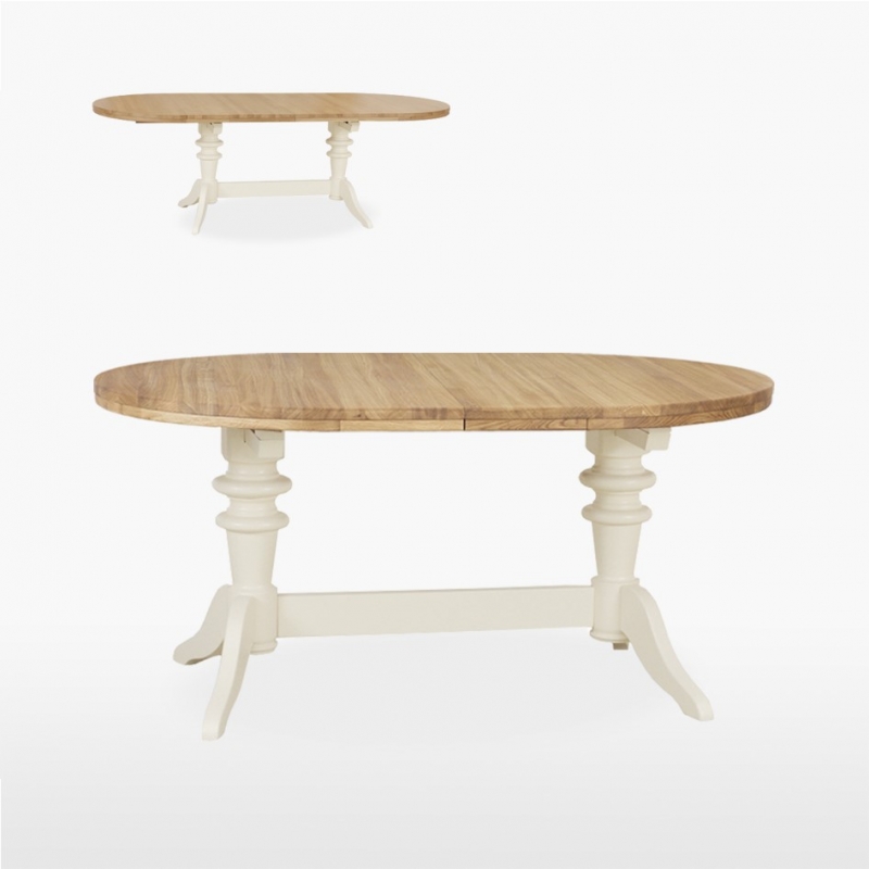 Coelo 125 Round Double Pedestal Extending Dining Table