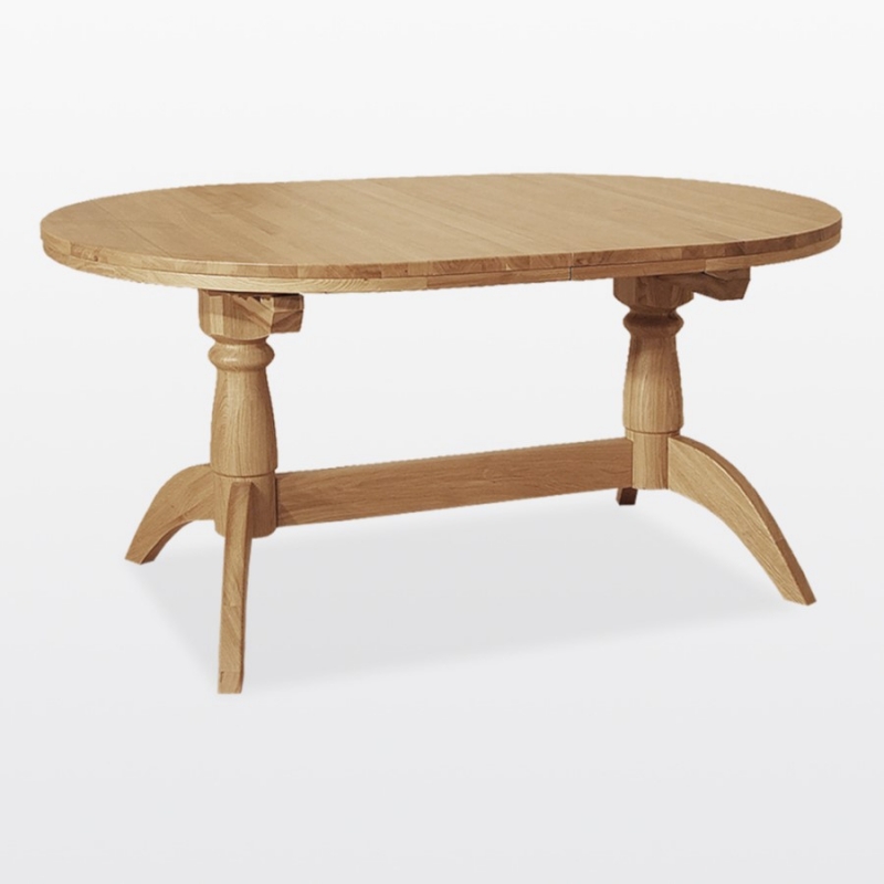 Windsor 77 Oval Double Pedestal Extending Dining Table