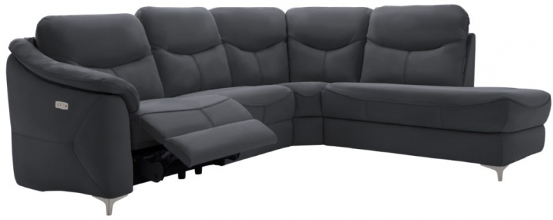 G-Plan Jackson Chaise Corner Sofa Group - Single Power Recliner with USB Charging