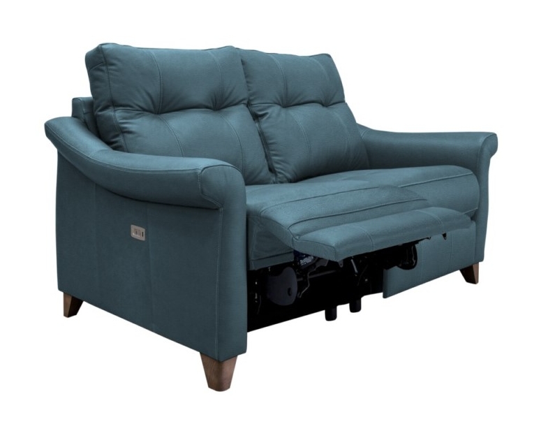G-Plan Riley 2 Seater Small Sofa - Double Power Recliner Actions with USB Charging