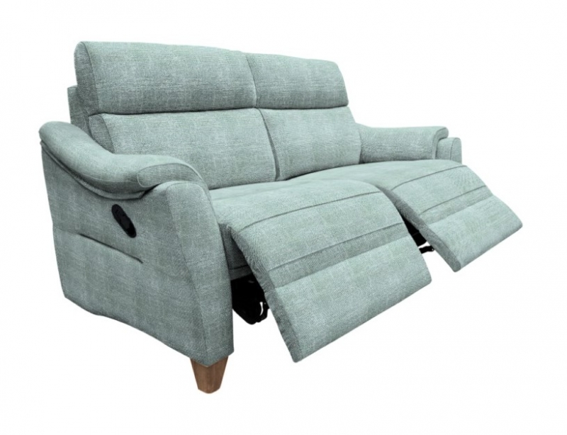 G-Plan Hurst 3 Seater Large Sofa - Double Manual Recliner Actions