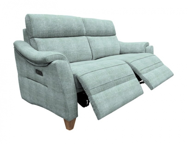 G Plan  Hurst 3 Seater Large Sofa  - Double Power Recliner Actions - USB Charging