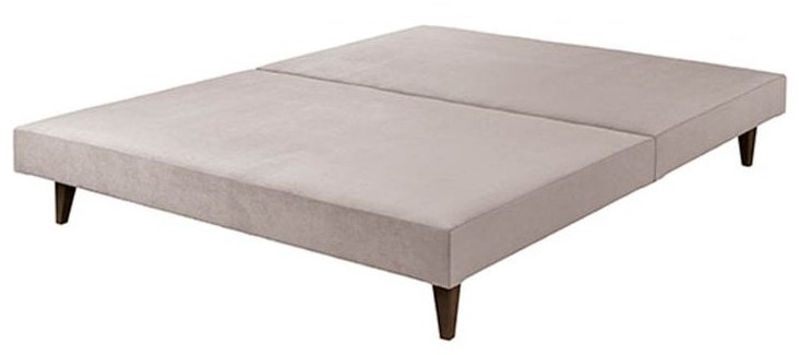 Harrison Spinks Beds Ltd Ashton - No Turn 4'6 Padded Top Slim Base Set on legs