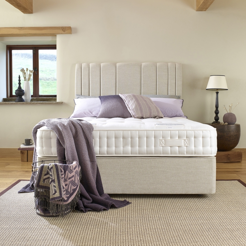 Harrison Spinks Beds Ltd Ashton - No Turn 6'0 Padded Top Divan Set - Zip and Link