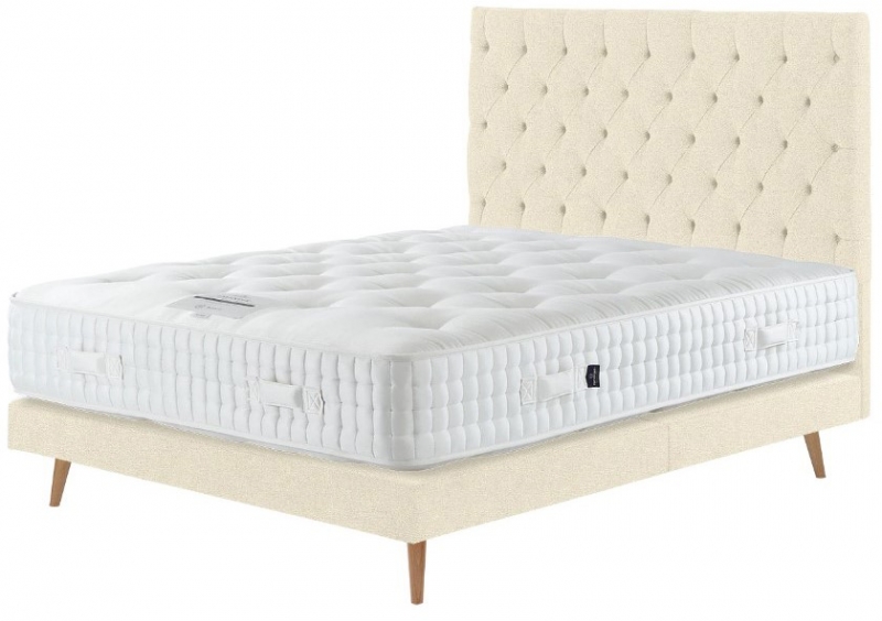 Harrison Spinks Beds Ltd Cadover - No Turn 4'0 Padded Top Slim Base Set on legs