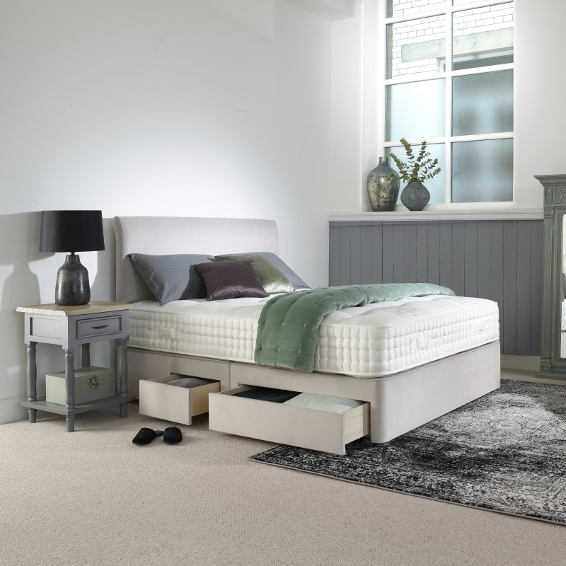 Harrison Spinks Beds Ltd Liverton - Seasonal Turn 6'0 True Edge Divan Set - Zip and Link