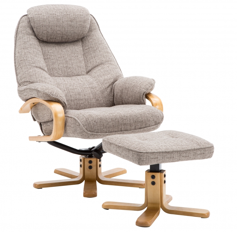 Fairway Furniture Harlow Swivel Recliner Chair and Stool Set